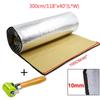 1/1.5/2/3m 1000*10mm Car Hood Engine Firewall Heat Mat Deadener Sound Noise Proof Insulation Deadening Aluminum Foil