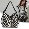 Women's Handbag Zebra Print Large Capacity Multi-Function Shoulder Bag Leather Tote Bag