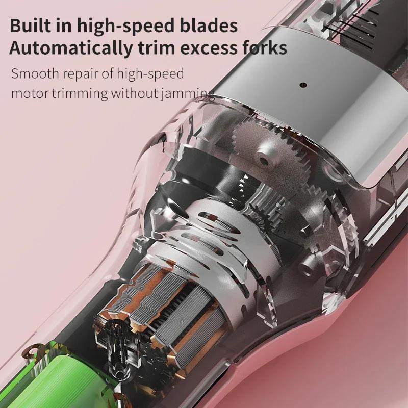 Hair Ends Trimmer Portable Electric Hair Clipper Split Ends Hair Trimmer Professional Cordless Automatic Trim Split for Women