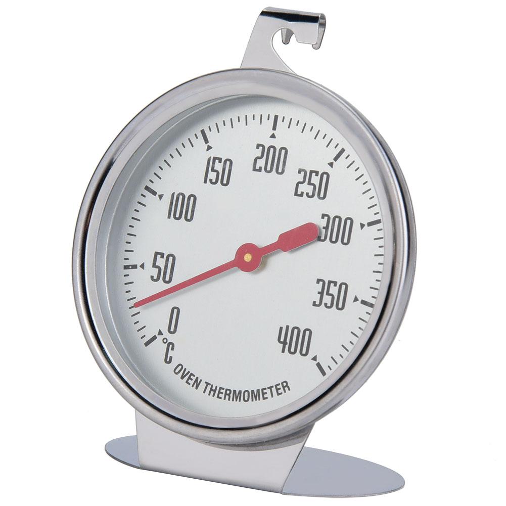 0-400 ℃ New Stainless Steel Oven Thermometer Hang Stand Large Dial Baking BBQ Cooking Meat Food Temperature Measurement Tool
