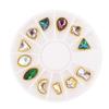 In Love Cap Crystal Nail Parts 12p, 2-25, 1 Set
