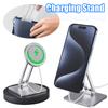 Phone Stand for MagSafe Charger Aluminum Alloy Desktop Stand Holder Dock Wireless Charging Stand for IPhone 15 14 13 12 Pro Max