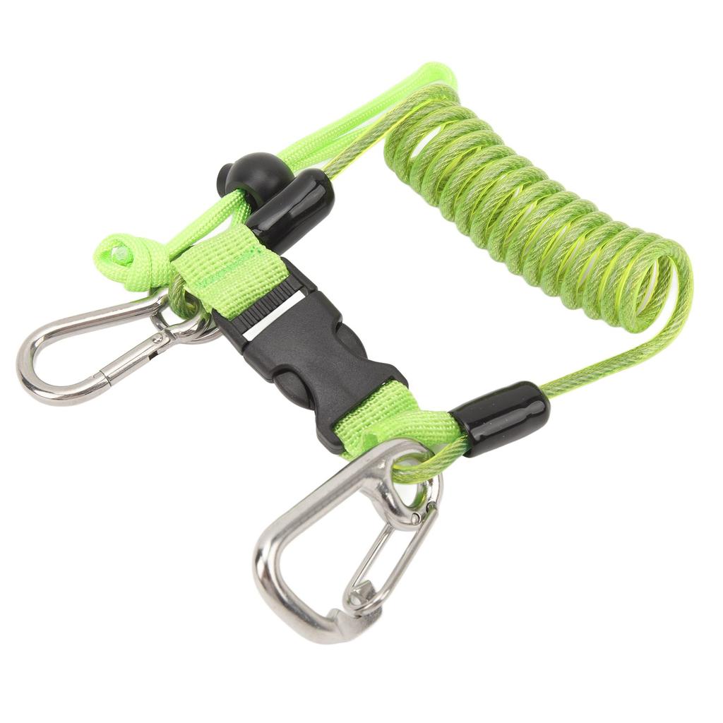 Diving Hook Rope Stainless Steel Flexible Anti Lost Diving Camera Rope Diving Reef Hook Spring Rope