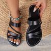 Chic Braided Womens Slide Sandals Open Toe Sandals Anti-Slip Sole Women Beach Casual Slippers and Flip-flop