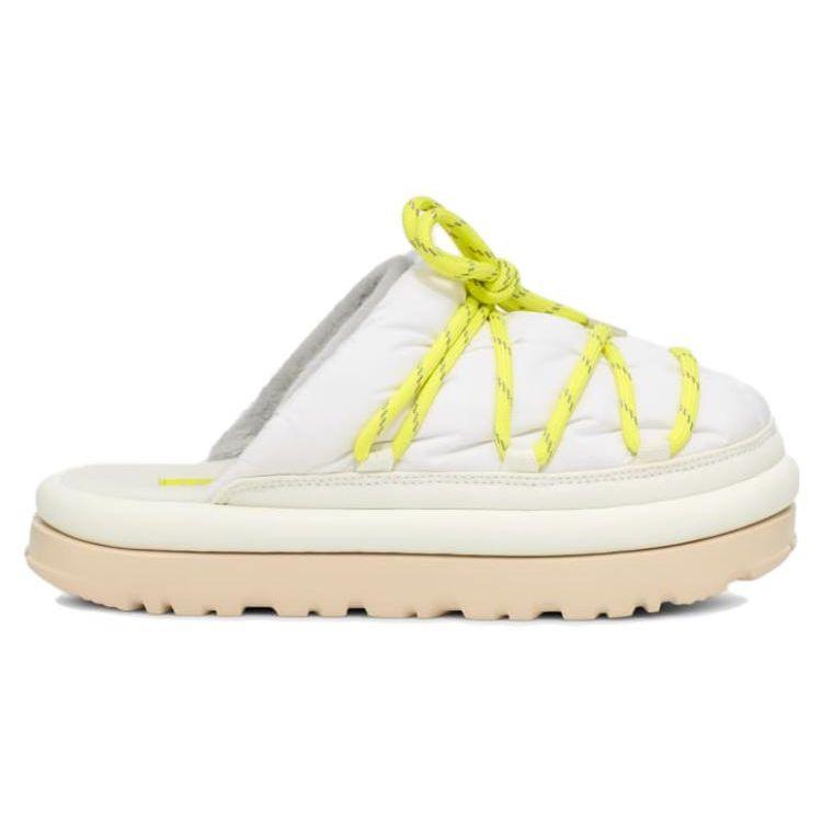 UGG Удобные повседневные тапочки с открытым носком женские тапочки белые 1143951-WHT