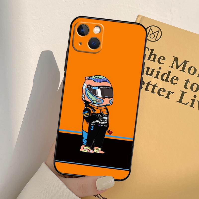 F1 Daniel Ricciardo 3 Phone Case For iPhone 12 11 13 14 Pro Max X XR XS Max 7 8 Plus SE 2020 12 Mini 13 Mini Cover