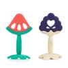 Baby&I Silicone Fruit Teether + Case 2-piece Set Watermelon + Grape, No Stem, Mixed Colors, Korean Baby Products