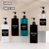 500ml Empty Hand Soap Dispenser Set with Label Modern Shampoo Container  for Bathroom Kitchen Toilet