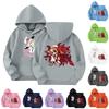 Child Fashion Lightweight Long Sleeve Pullover With Pockets Print Hoodie