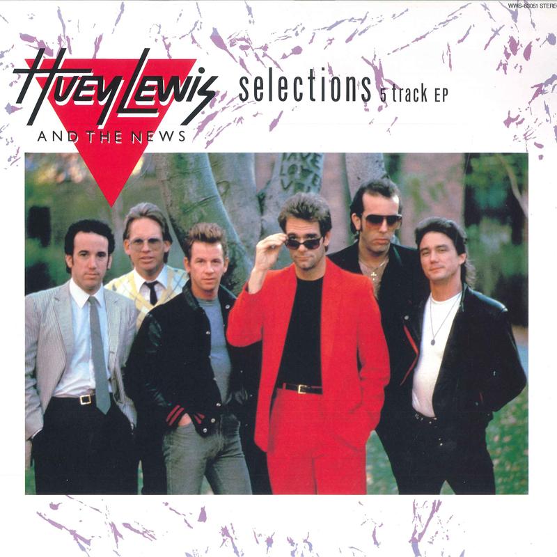 LP Record HUEY LEWIS & THE NEWS - Selections 5 Track EP WWS63051 CHRYSALIS 1985 Japan Rock Used