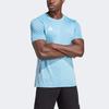 Adidas Tabela 23 Logo Pattern Crew Neck Short Sleeve Football Shirt Men Tops Blue IA9145