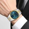 Men Watches Gorgeous Classic Clock Stainless Steel Diving Series Waterdrop Calendar Quartz Watch