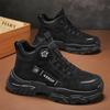 Men’s Black Deserts Shoes Casual Hiking Boots Grey Outdoor Sport Boots Plus Size High Top Sneakers