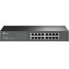 Giga Compatible 16 Port Smart Switch with Management Function Metal Housing 5 Year Warranty Black TP-Link TL-SG1016DE