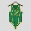 INCERUN Men Strap Sleeveless Letter Print Briefs Bodysuits Jumpsuits Underwear