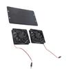 20W Solar Powered Dual Fan 12V Efficient Energy Saving Solar Panel Fan Kit with Switch for RV