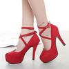 Sexy High Heels Women's Sandals Summer Shoes Ladies Pumps Platform Heels Ankle Strap Shoes