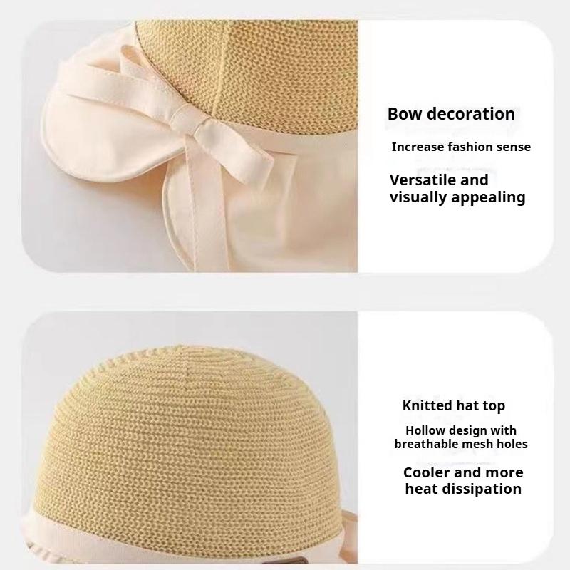 Large Brim Sun Hat, Bucket Hat, Women's Sun Hat, Face-slimming Foldable Sun Hat, Versatile Travel