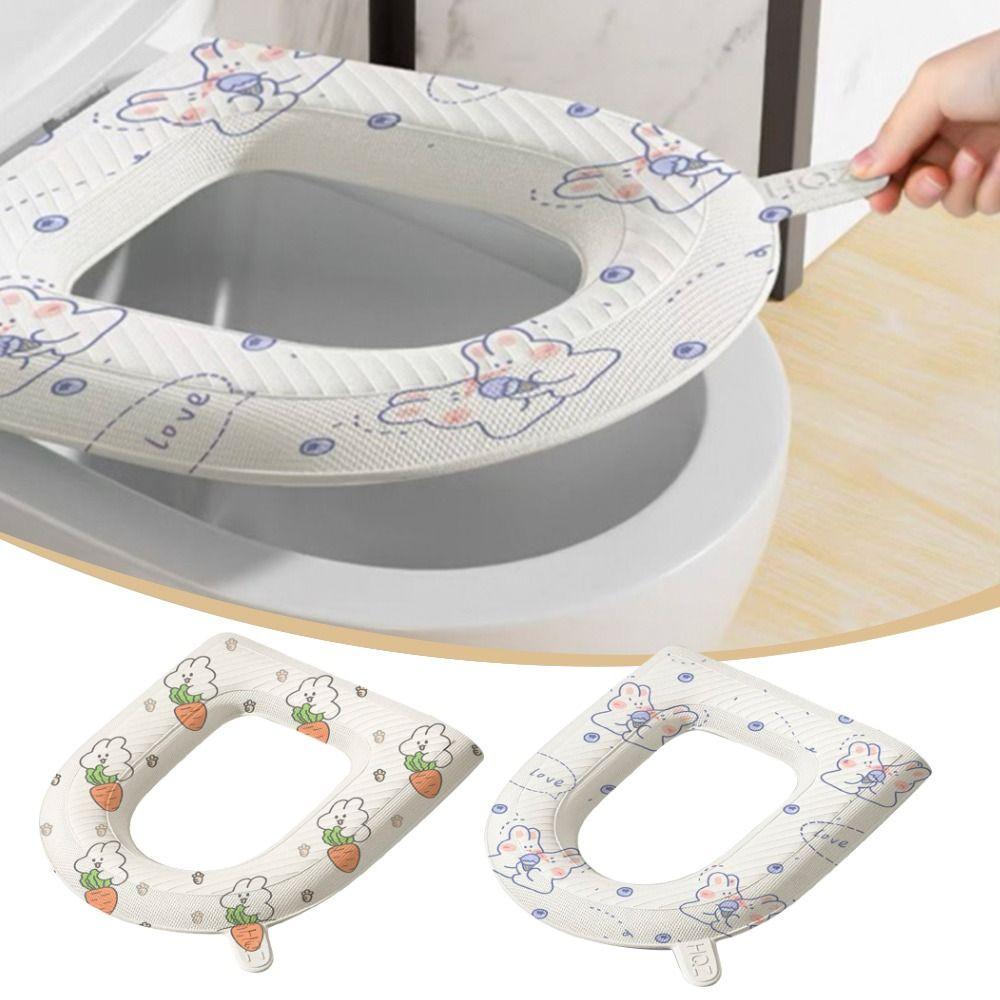 Washable Toilet Mat Waterproof Toilet Accessories New Toilet Seat Pad