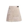 American Vintage Solid Color Pleated Spliced Loose Sports Casual Skirt Women Skirts Pink IK6082