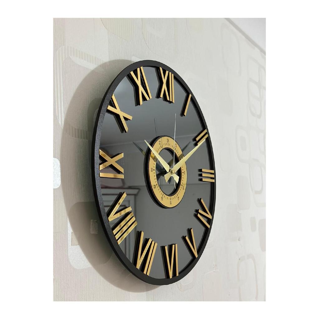 Mirrored Wall Clock (Real Mirror) 40cm Modern Design