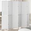 VidaXL Room Divider 6 Panels, Room Separator, Privacy Screen, Living Room Bedroom Screen, White Wood 358730