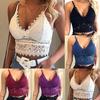 Women Plus Size Vest Crop Wireless Bra Lingerie Sexy V-Neck Underwear Camisole