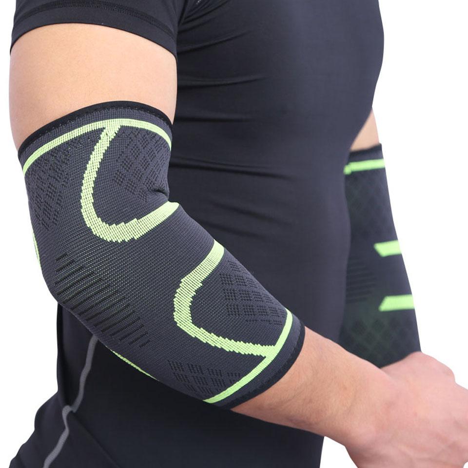 1PCS Elbow Support Elastic Gym Sport Elbow Protective Pad Absorb Sweat Sport Basketball Arm Sleeve Elbow Brace