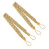 Practical Modern Hold Braided Tiebacks Curtain Holder Rope Satin Voile Strap Tie Backs