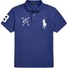 Polo Logo Embroidered Cotton Pique Short Sleeve Polo Shirt Men Tops Royal-Blue 710978082-003