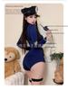 Plus Size Camouflage Policewoman Lingerie Set for Nightclub and Cosplay