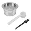 Reusable Coffee Pod Capsule Stainless Steel Filter Cup Easy Operation with Spoon Coffee Machine