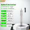 High Lift 12V/24V/36V/48V DC Brushless Deep Well Screw Pump for Household and Agricultural Irrigation.