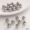 10-50pcs/bag Stainless Steel Beads DIY Bracelet Necklace Earrings Jewelry Accessories