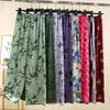 Cotton and Silk Casual Pants Women's Summer Thin Fit Loose Home Pants Wide Legs