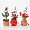 33cm Cactus Plush Toy Dancing Talking Cactus Lifelike Toy Plush Glowing Cactus Doll Decoration Christmas Gift Collection