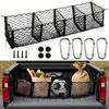Car Universal 4 Pocket Luggage Mesh Bag, Truck Bed Storage Mesh Car Universal Accessories, Car Storage Mesh Pocket Large Capacity