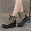 Women Thick Soled Winter Snow Cotton Boots Outdoor Plush Warm Non-slip Short Boot Black Female Platform Casual Sport Ankle Boats