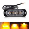 Explosive Grille Light Car Truck 4LED Side Light License Plate Light High Power Strobe Warning Light