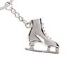 1Pc Silver Ice Skates Snowflake Pendant Key Ring Skating Key Chain Keychain