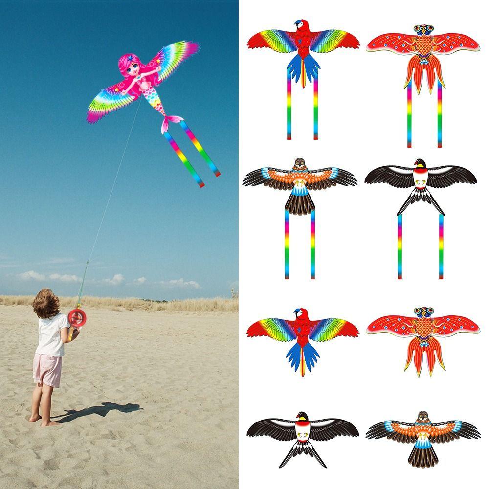 Cartoon Fishing Rod Kites Plastic Flying Kites Funny Dynamic Kites Kids Gift