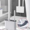 Toilet Brush with No Dead Corners, a Brush Tool for Household Toilet Washing, Wall Mounted Toilet Cleaning Set