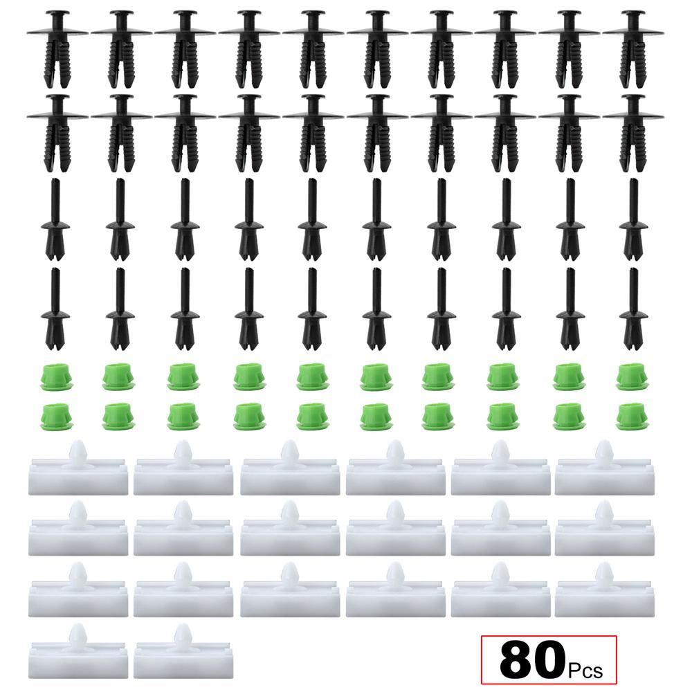 80PCS Durable Side Skirts Moulding Rivet Retainer For BMW 3 Series E36 E46 E90