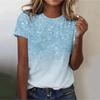 2025 Women's Street Fashion T-shirt Dream Star 3d Printed Short-sleeved All-match Daily Round Neck Top Women's Clothing
