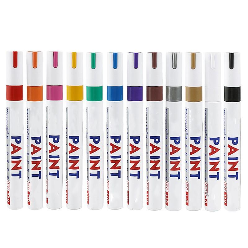 Многофункциональные маркеры с металлическим блеском и фибровой головкой, водостойкие, быстросохнущие, для шинной промышленности, масляные, для ремонта краски, цветные маркеры