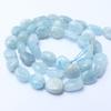 Natural Irregular 8-10mm Genuine Aquamarine Stone Beads for Jewelry Making 15'' Strand