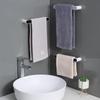 1 Pc Towel Rack Towel Manager Wall Mounted Rack Punch Free Household Towel Cabinet Plastic Towel Rack WBL
