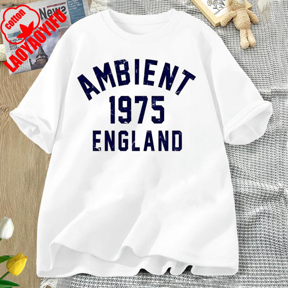 Ambient Music 1975 Brian Eno The Orb Synthesizer Best Seller Top Tee T Shirt Great for Running and Weekend Letter Clothes