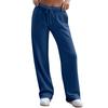 Women's Wide Leg Sweatpants Trendy Interior Drawstring Baggy Sweatpants High Waisted Casual Trousers Jogger Pant