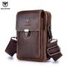 Crazy Horse Leather Male Waist Pack Phone Pouch Bags Waist Bag Men's Small Chest Shoulder Belt Bag Back Pack075